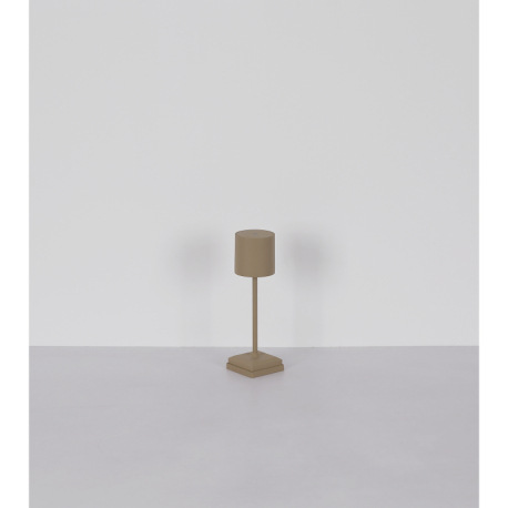 Stolná lampa, plast/kov piesková matná, plast biely, dotykové zapínanie/vypínanie, plynulý dotykový 12