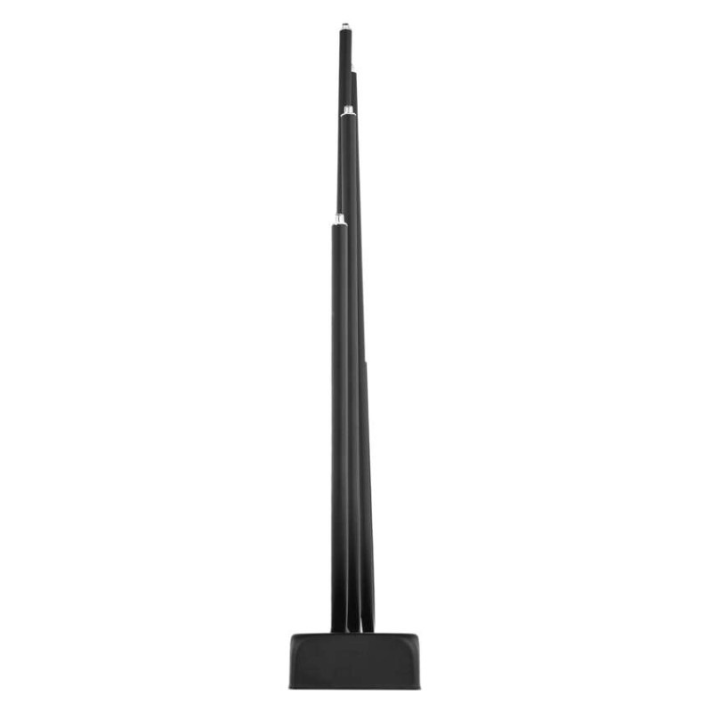 LED svietnik kovový čierny, 40 cm, 2x AA, vnútorný, teplá biela 6