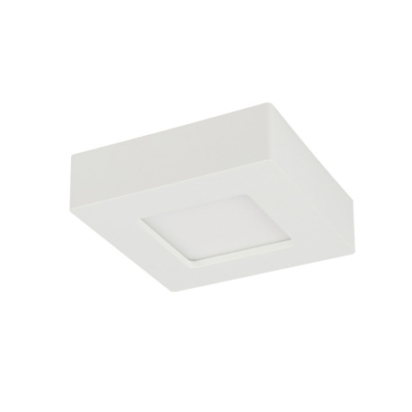 Stropné svietidlo, plast biely, plast opál, DxŠxV:122x122x35, vrátane 1xLED 6W 230V, 450lm, 3000K 9