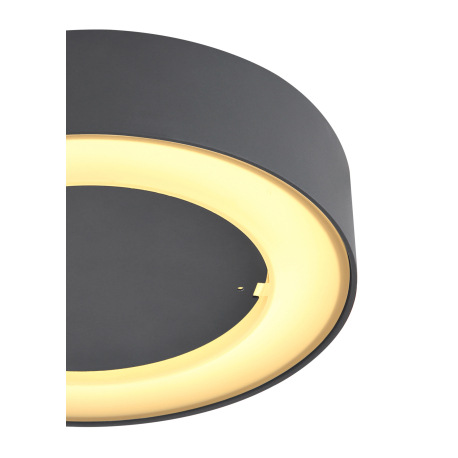 Vonkajšie svietidlo, hliník antracit, plast opál, IP54, Ø200, V:45, vrátane 1xLED 12W 230V, zdroj 84 4