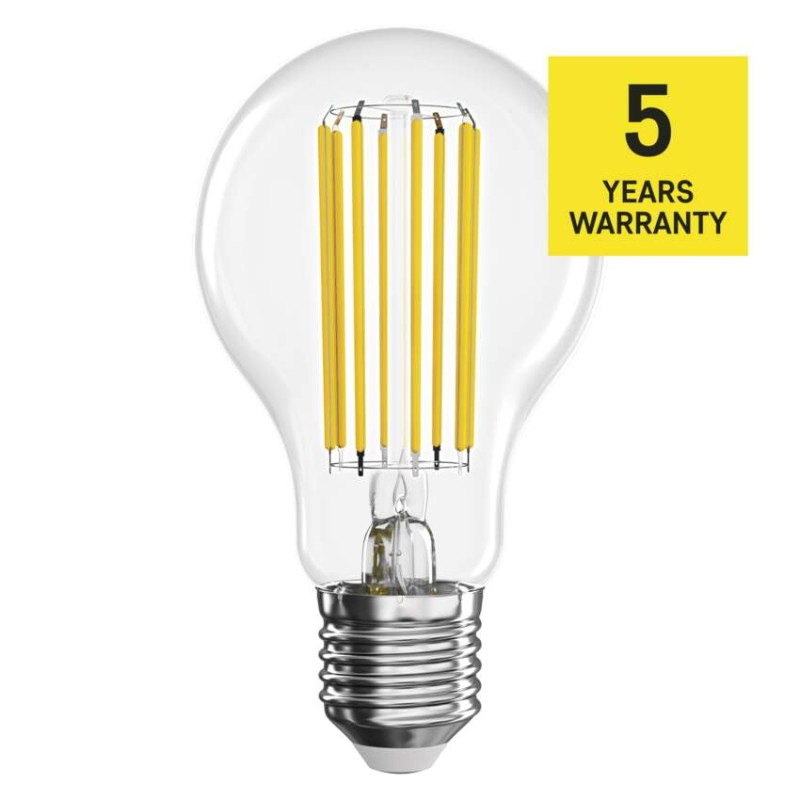 LED žiarovka Filament A70 / E27 / 11.6 W (150 W) / 2 452 lm / teplá biela / A CLASS 4