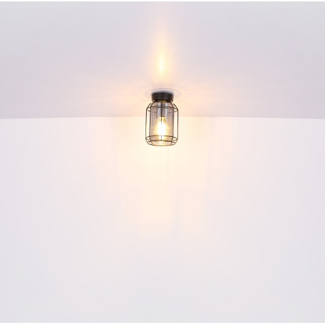 Závesné svietidlo, kov čierny, dymové sklo, DxŠxV:770x130x1200, bez žiaroviek 3xE27, max. 60W 230V 8