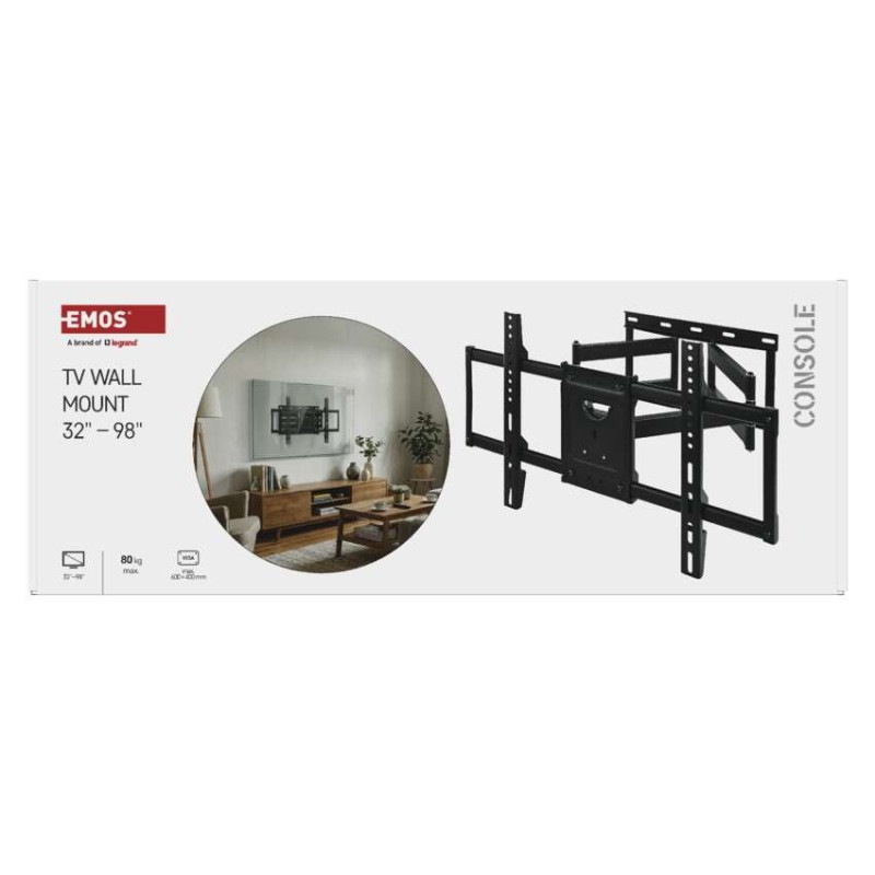 Konzolový nástenný TV držiak 32–98" (81–249 cm) 2
