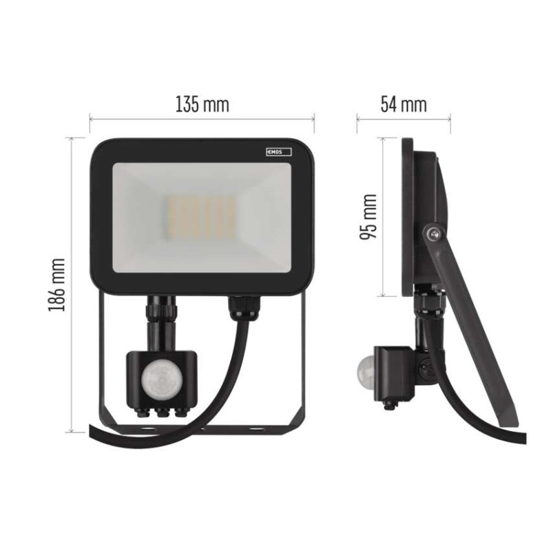 LED reflektor INOVO s pohybovým čidlom, 20W neutrálna biela 4