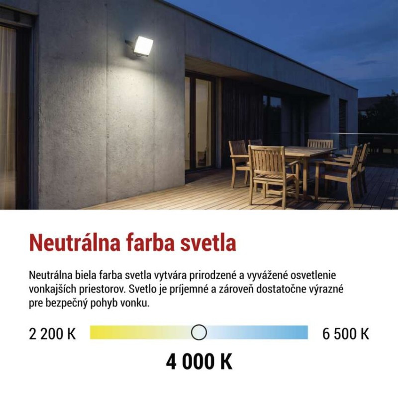 LED reflektor TAMBO EVO, 50 W, 5000 lm, IP65, čierny 8