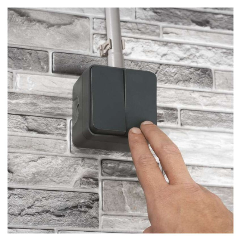 EMOS Cyklone prepínač dvojitý striedavý č. 6 + 6, IP55 4