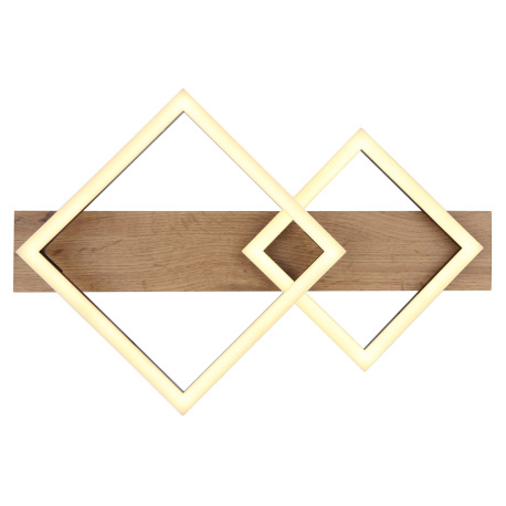 Stropné svietidlo, kov čierny matný, MDF so vzhľadom dreva, plast čierny matný, plast biely, DxŠxV: 12