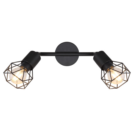 Stropné svietidlo, kov čierny, DxŠxV: 220x80x180, bez žiaroviek 2xE14, max. 40W 230V 14