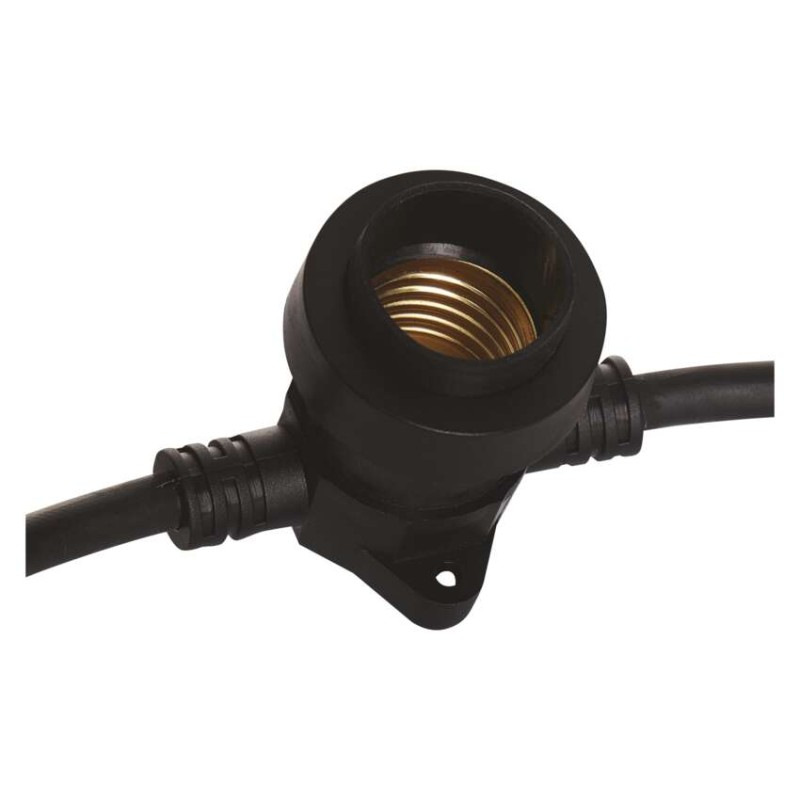 Spojovacia svetelná reťaz na 10 žiaroviek E27 bez prívodu, 7,35 m, vonkajšia aj vnútorná 6