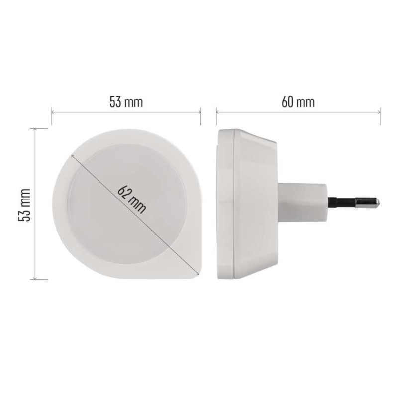 LED nočné svetlo P3314 s fotosenzorom do zásuvky 8