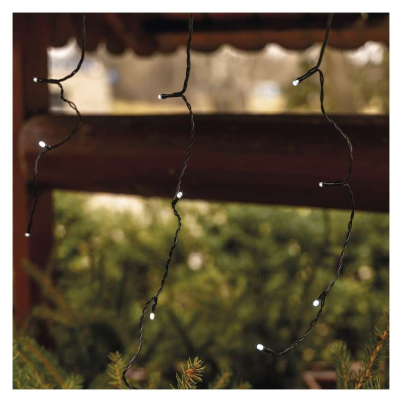 Štartovacia súprava pre spoj. reťaze Klasik – cencúle, 2,5 m, vonkajšia, studená biela, č. 3