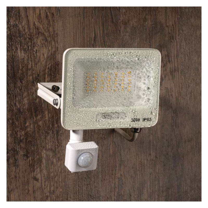 LED reflektor GLARO s pohybovým čidlom, 30 W, biely, IP54, 3000 lm, neutrálna biela 11