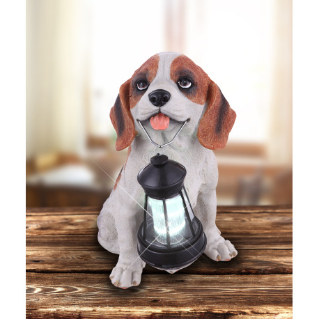 Solárne svietidlo, plast hnedý biely, IP44, akumulátor AA 600mAh 1,2V, DxŠxV:180x242x260, vrátane 1x 3