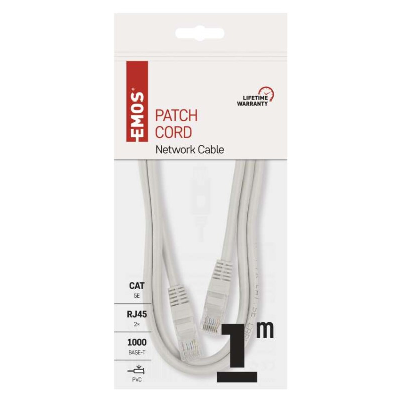 PATCH kábel UTP 5E, 1m 1