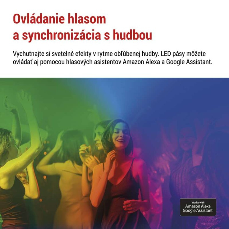 GoSmart Flexibilný LED pásik NEON biely, 5 m, 33 W, RGBIC stmievateľný, WiFi 3