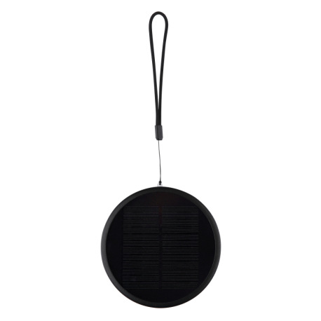 Solárne svietidlo z nehrdzavejúcej ocele čierne, plast satinovaný, textil čierny, dotykové zapnutie/ 13