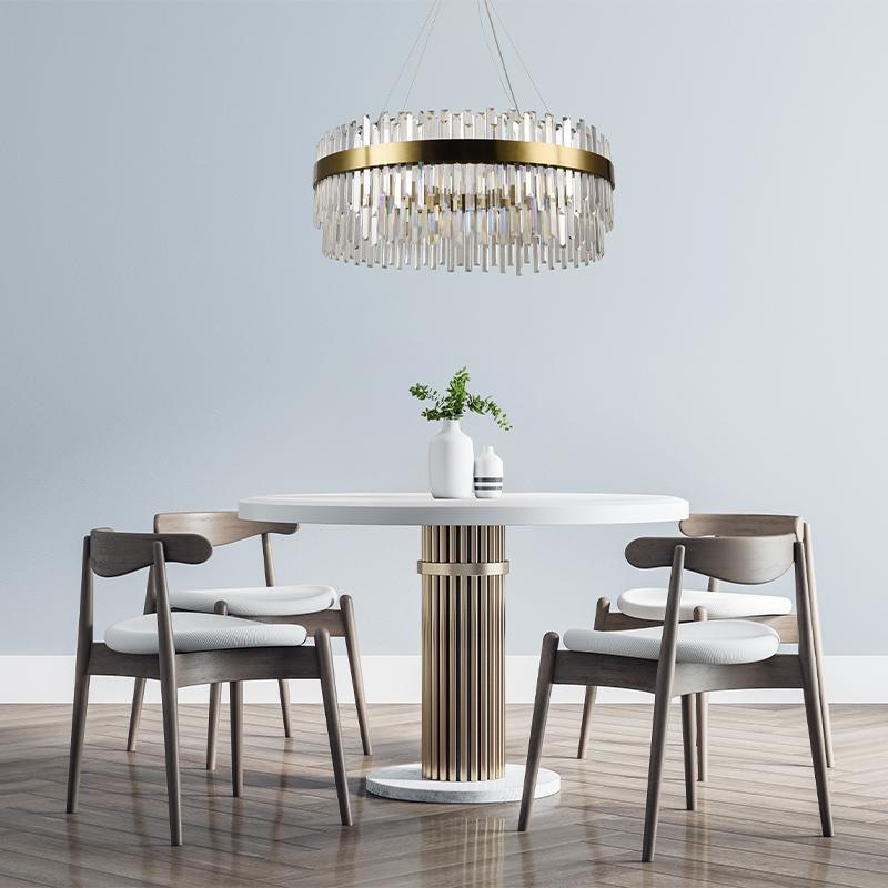 LED krištáľový luster + diaľkový ovládač 110W - J6311/C 8