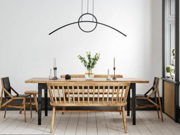 LED závesná lampa na lanku + diaľkový ovládač 55W - J4305/B 2