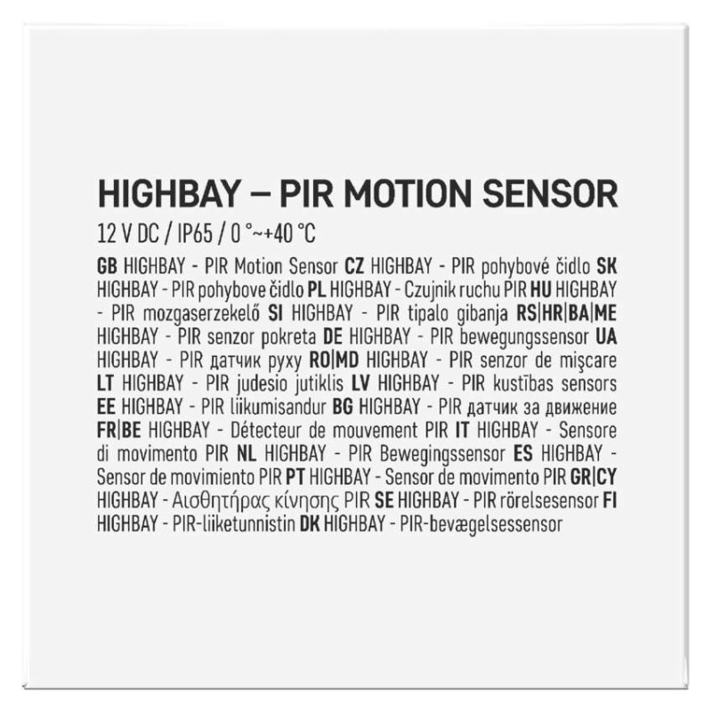 HIGHBAY - PIR pohybove čidlo 3