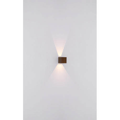 Vonkajšie svietidlo hliník, imitácia tmavého dreva, svieti smerom: hore a dole, IP54, nastaviteľný s 13