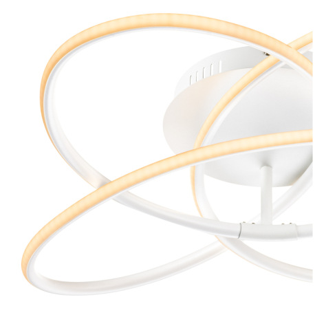 Stropné svietidlo, kov biely matný, plast opál biely, Ø600, V: 127, vrátane 1xLED 30W 230V, 1370lm, 6