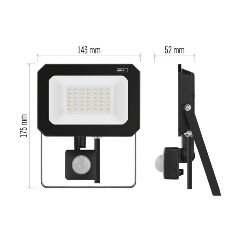LED REFLEKTOR SIMPO 30W 3000LM IP44 NW PIR 4