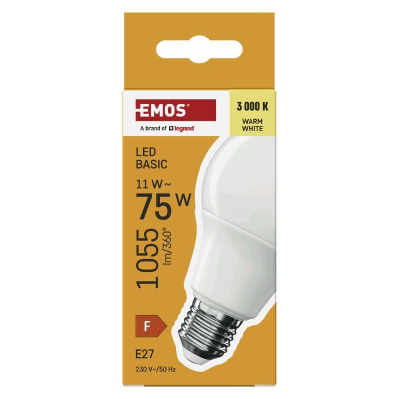 LED žiarovka Basic A60 / E27 / 11W (75 W) / 1055 lm / Teplá biela 3