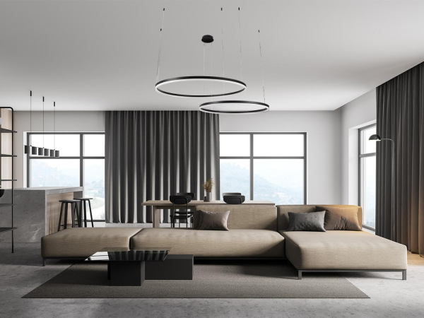 LED závesné svietidlo s diaľkovým ovládačom 100W - J4382/B 5