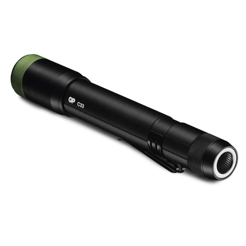 CREE + COB LED ručné svietidlo GP C33, 180 lm, 2× AA, fokus 9