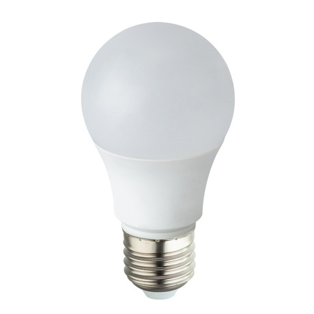 LED žiarovka, hliník biely, polykarbonát, plast biely, Ø60, V:105, 1xE27 LED 7W 230V, 560lm, 3000K 1