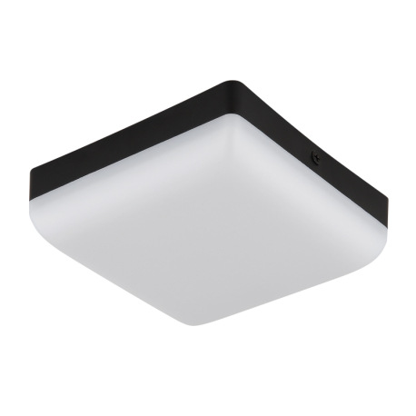 Stropné svietidlo, plast čierny, plast biely, DxŠxV: 120x120x45mm, vrátane LED 8W 230V, zdroj 870lm, 6