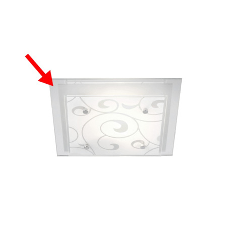 Náhradné sklo pre 48062, zrkadlové, 24x24cm