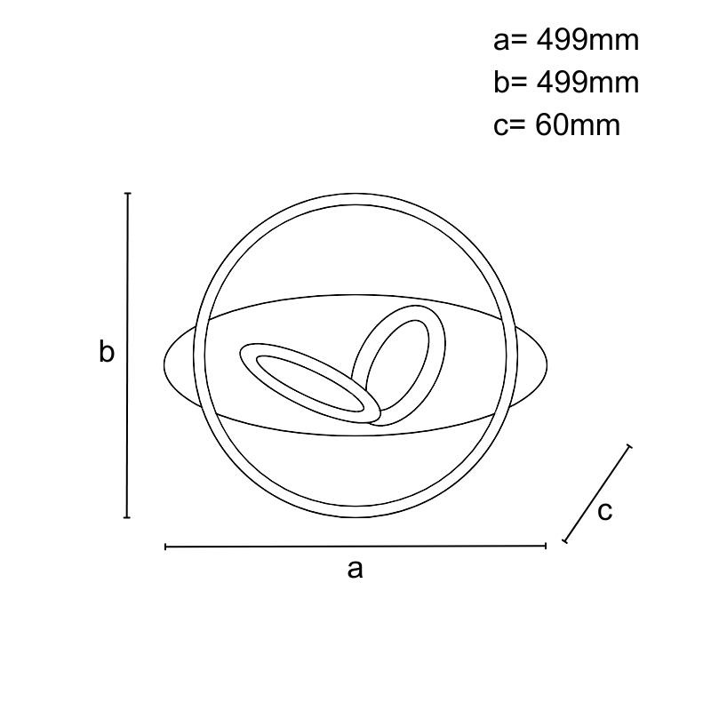 LED stropné svietidlo s diaľkovým ovládačom 105W - J1337/W 5