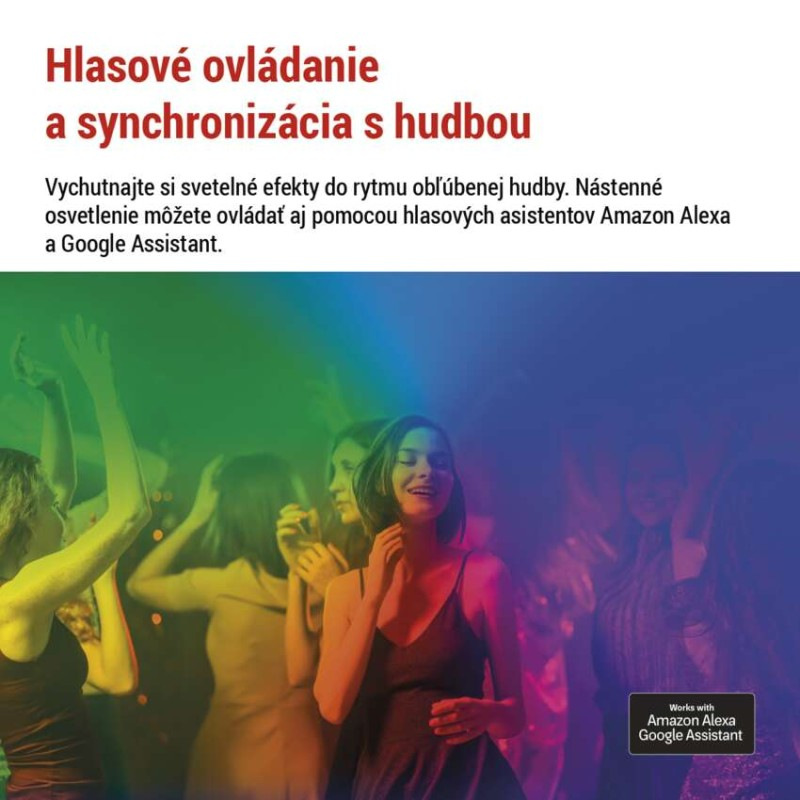 GoSmart LED svietidlo Hexagon, štartovací sada, 10 dielov, 19 W, RGBIC stmievateľné, WiFi 3