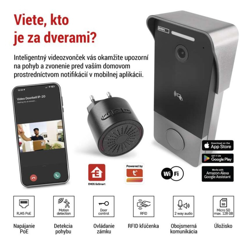 GoSmart videozvonček IP-20PoE 1