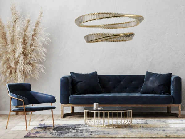 LED krištáľové svietidlo + diaľkový ovládač 90W - J6351/GCH 4