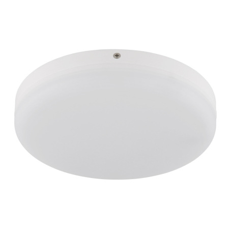 Stropné svietidlo, plast biely, ø: 220mm, V: 50mm, vrátane LED 12W 230V, zdroj 1430lm, výstup 850lm, 6