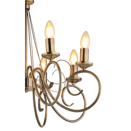 Závesné svietidlo, mosadz, Ø 550, V:1350 bez žiaroviek 8xE14, max. 40W 230V. 4