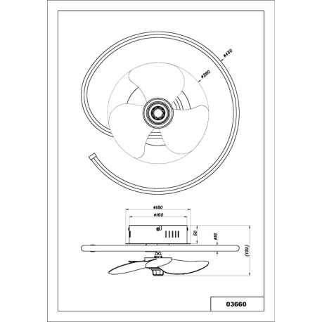 Stropný ventilátor, kov čierny/hliník čierny matný, plast biely/dymový, stmievateľný, niekoľko úrovn 11