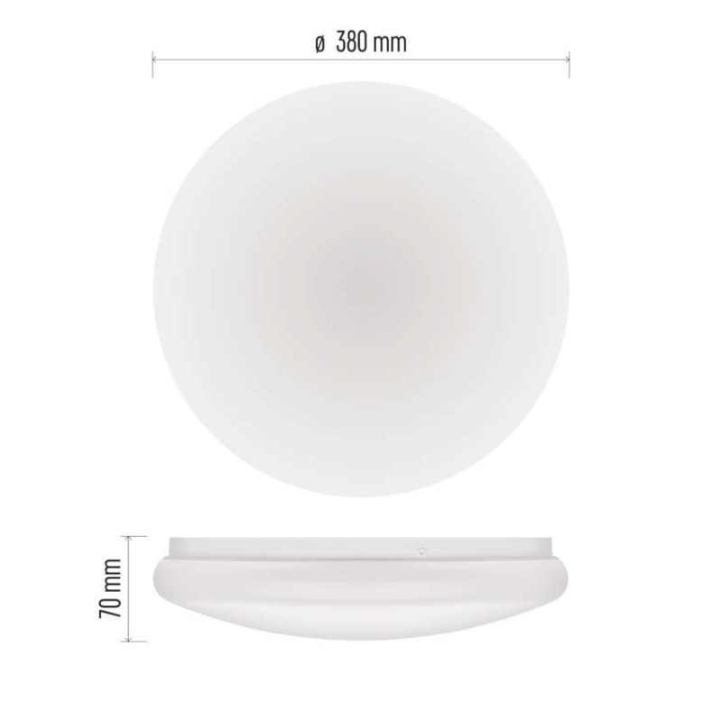 LED stropné svietidlo TIVI, A CLASS, okrúhle biele 12,5W, IP44, Neutrálna biela 2