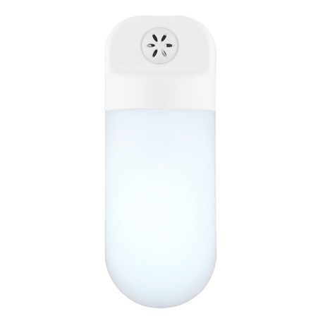 Nástenné svietidlo plastové biele, satinované, nočné svetlo, vrátane senzora, súmrakový senzor zapín 3