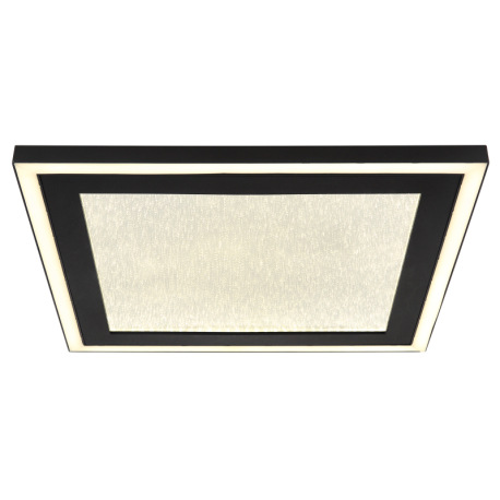 Stropné svietidlo, kov čierny, plast, zrkadlový krištáľový efekt, plast čierny, plast biely, niekoľk 3