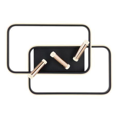 Stropné, kov, hliník čierny,kov zlatý,akryl opál,pamäťová funkcia, nočné svetlo, stmievateľné, diaľ. 4