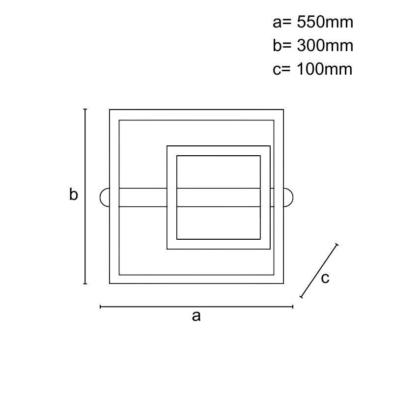 LED stropné svietidlo s diaľkovým ovládačom 95W - J3367/BR 8