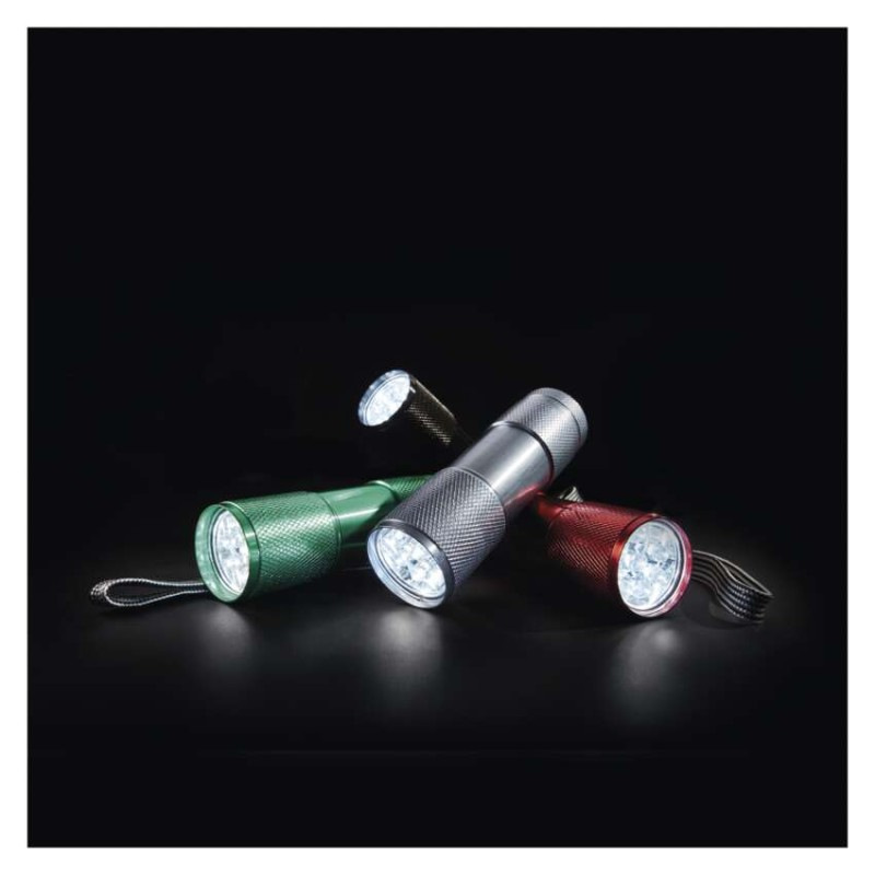 LED ručné kovové svietidlo P3848A, 50 lm, 3× AAA, 24 ks, display box 7