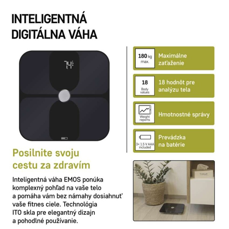 GoSmart Digitálna osobná váha EV112 1