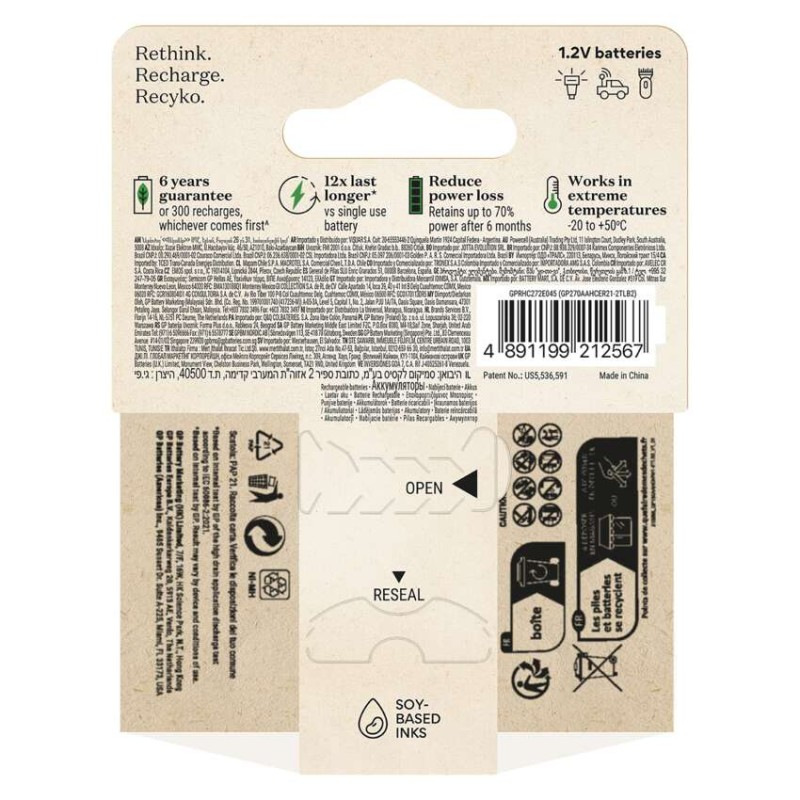 Nabíjacia batéria GP ReCyko 2600 (AA) 2 ks 10