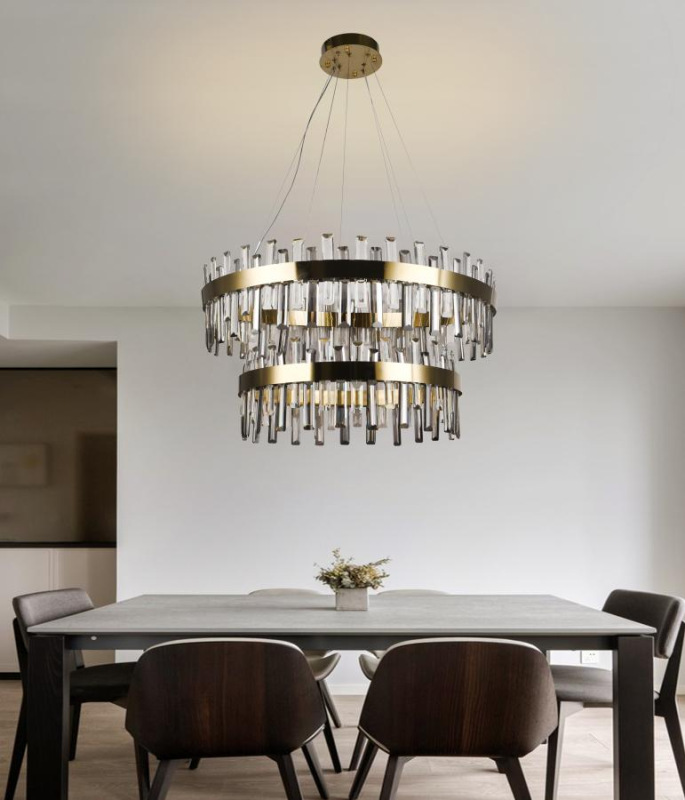 LED krištáľové svietidlo + diaľkový ovládač 190W - J6343/C 10