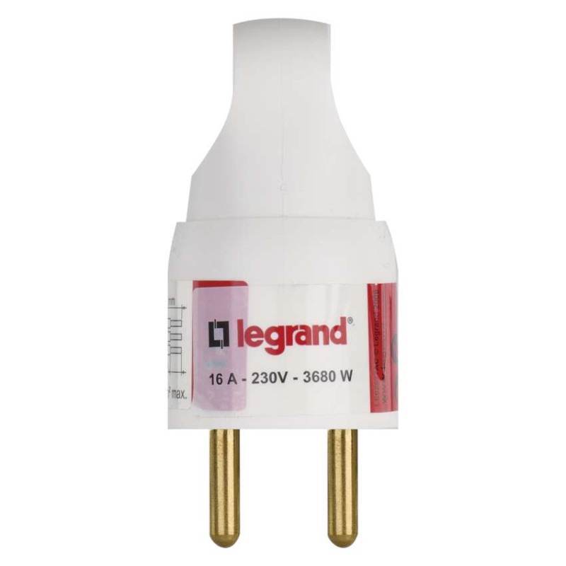 Legrand vidlica priama s úchytom, biela 3