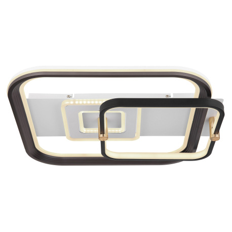 Stropné svietidlo, kov biely, čierny a sivý, akryl opál, stmievateľné, viackrokové ovládanie cez nás 16